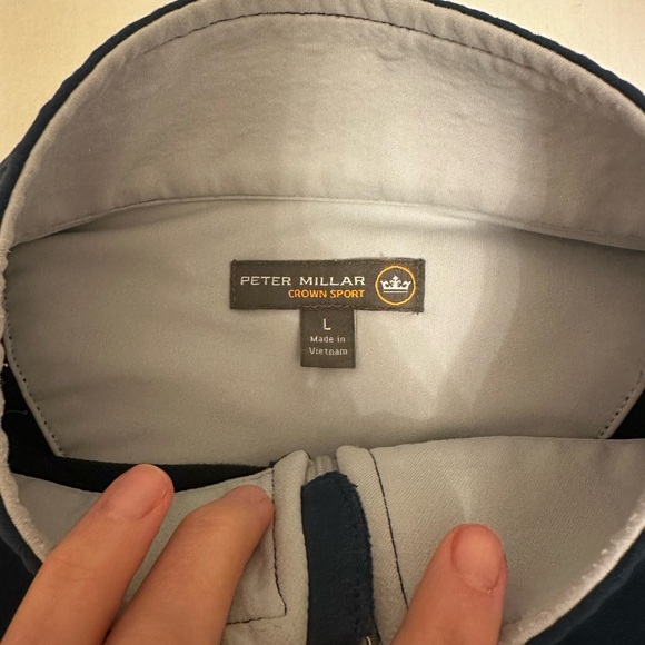 Winged Foot golf club Peter Millar Quarter-Zip Pullover - Picture 3 of 4